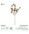 GloboStar® Artificial Garden ORANGE FRUIT BRANCH 21435 Τεχνητό Διακοσμητικό Κλαδί Πορτακαλιά Y83cm